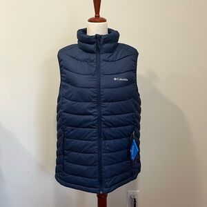 Columbia Women's Powder Lite II Insulated Vest Navy Large